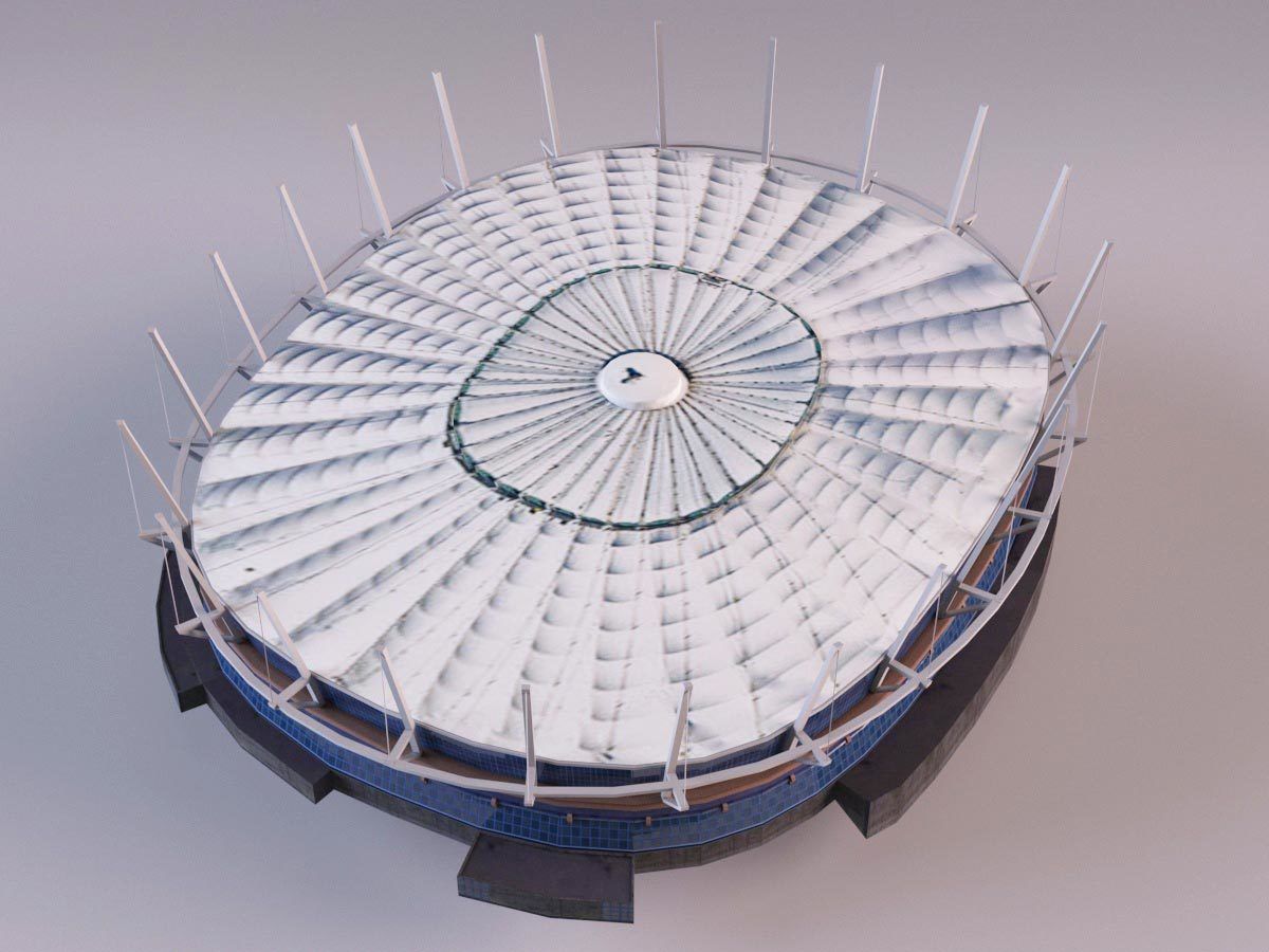 BC-Place Vancouver -  Stadium Low-poly 3D model_6