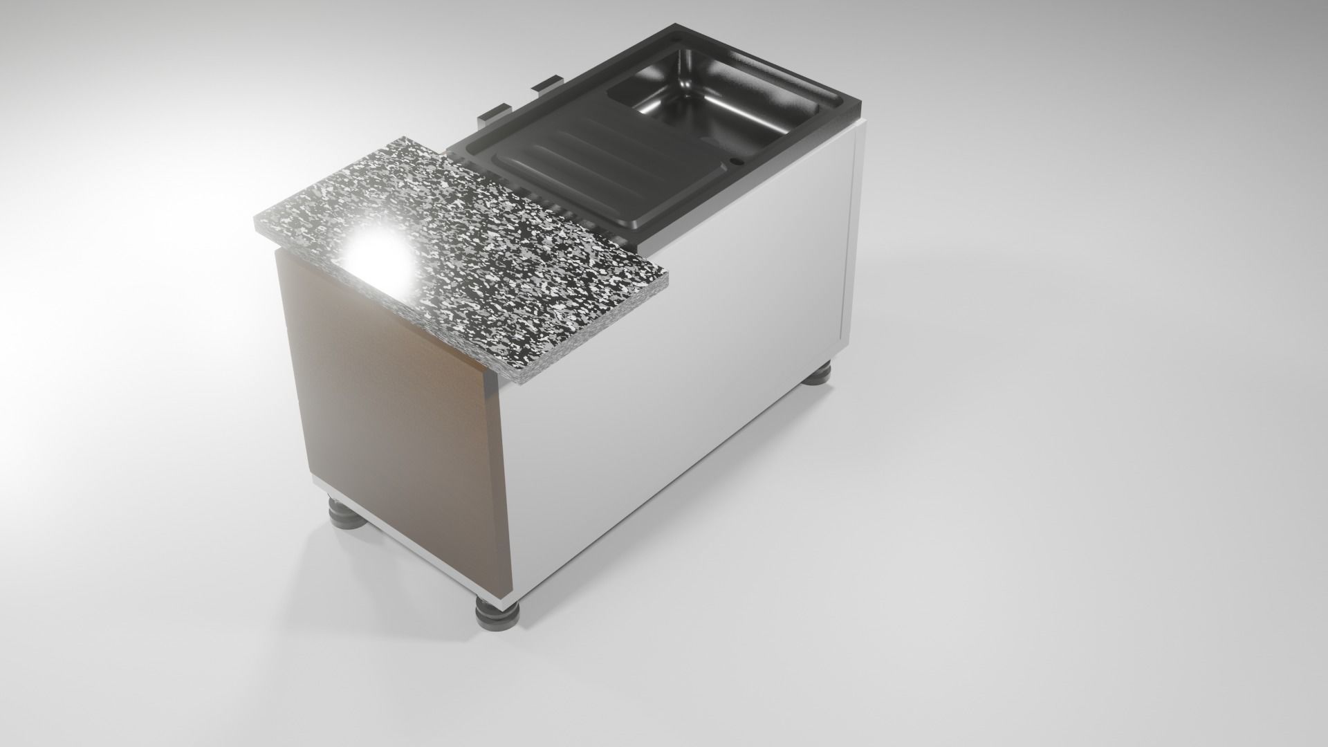 washbasin table Low-poly 3D model_3