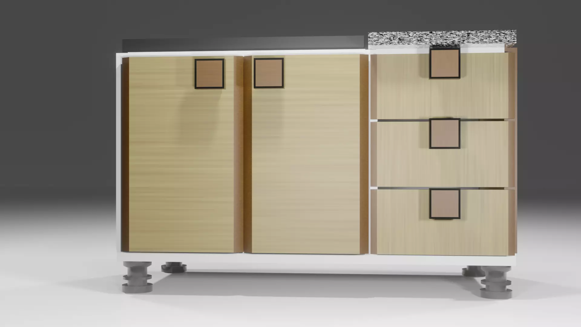 washbasin table Low-poly 3D model_0