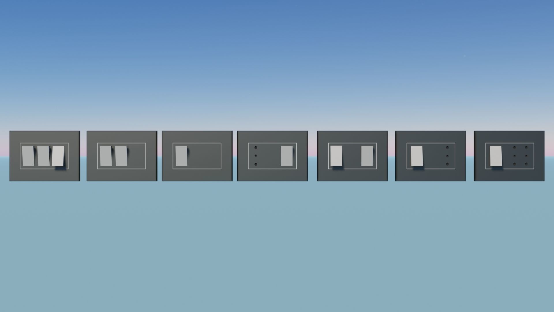 Cooling fan Differential switch Electric Wall 3D Model Collection_24