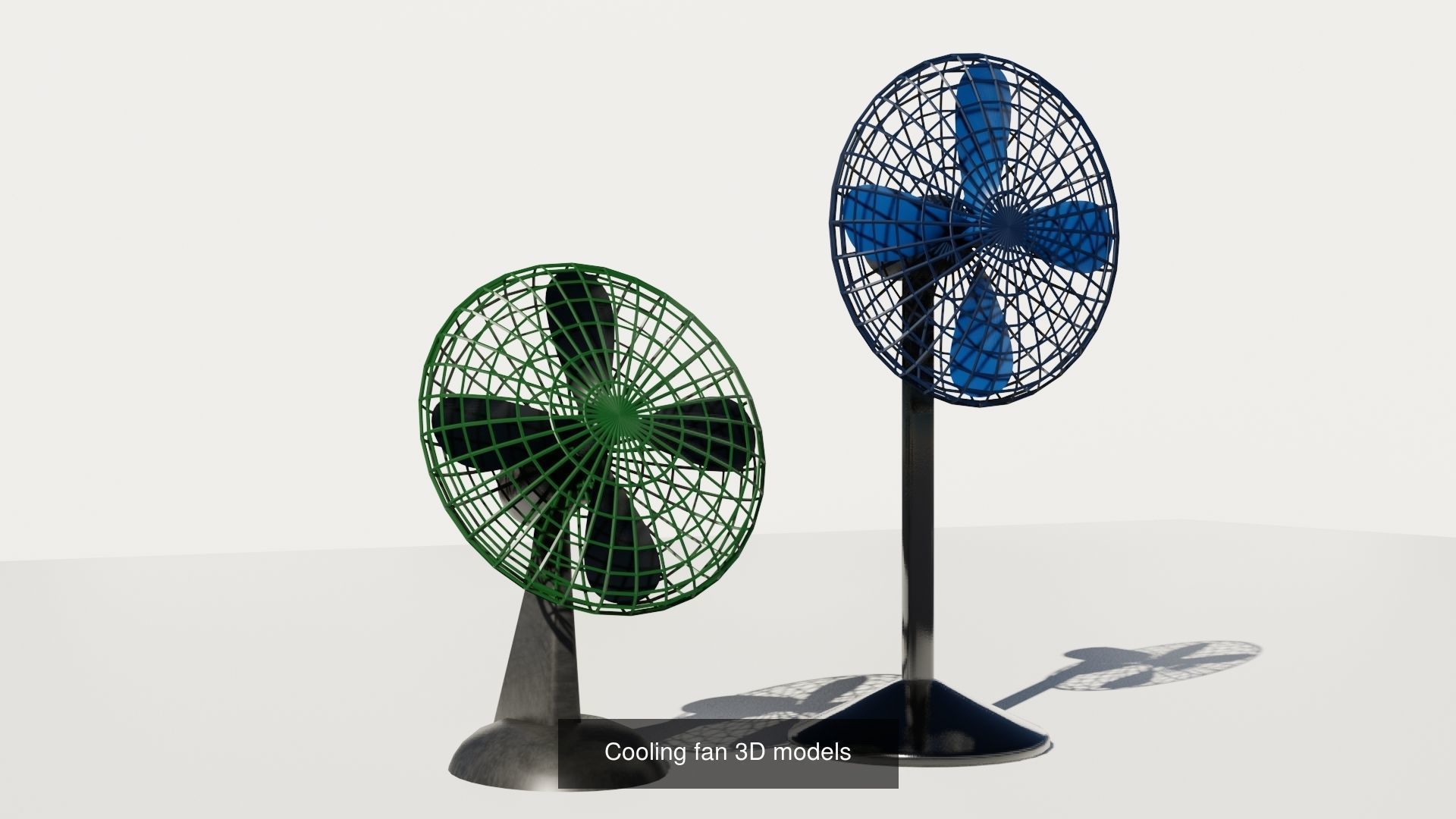 Cooling fan Differential switch Electric Wall 3D Model Collection_2