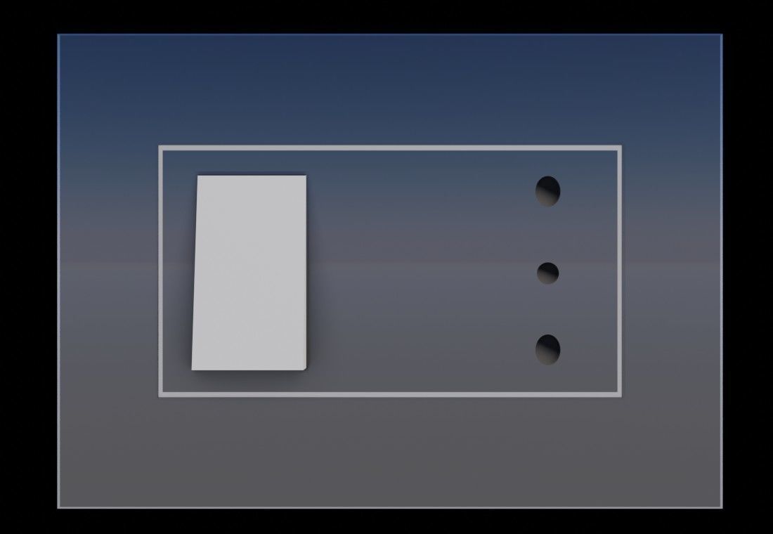 Cooling fan Differential switch Electric Wall 3D Model Collection_12