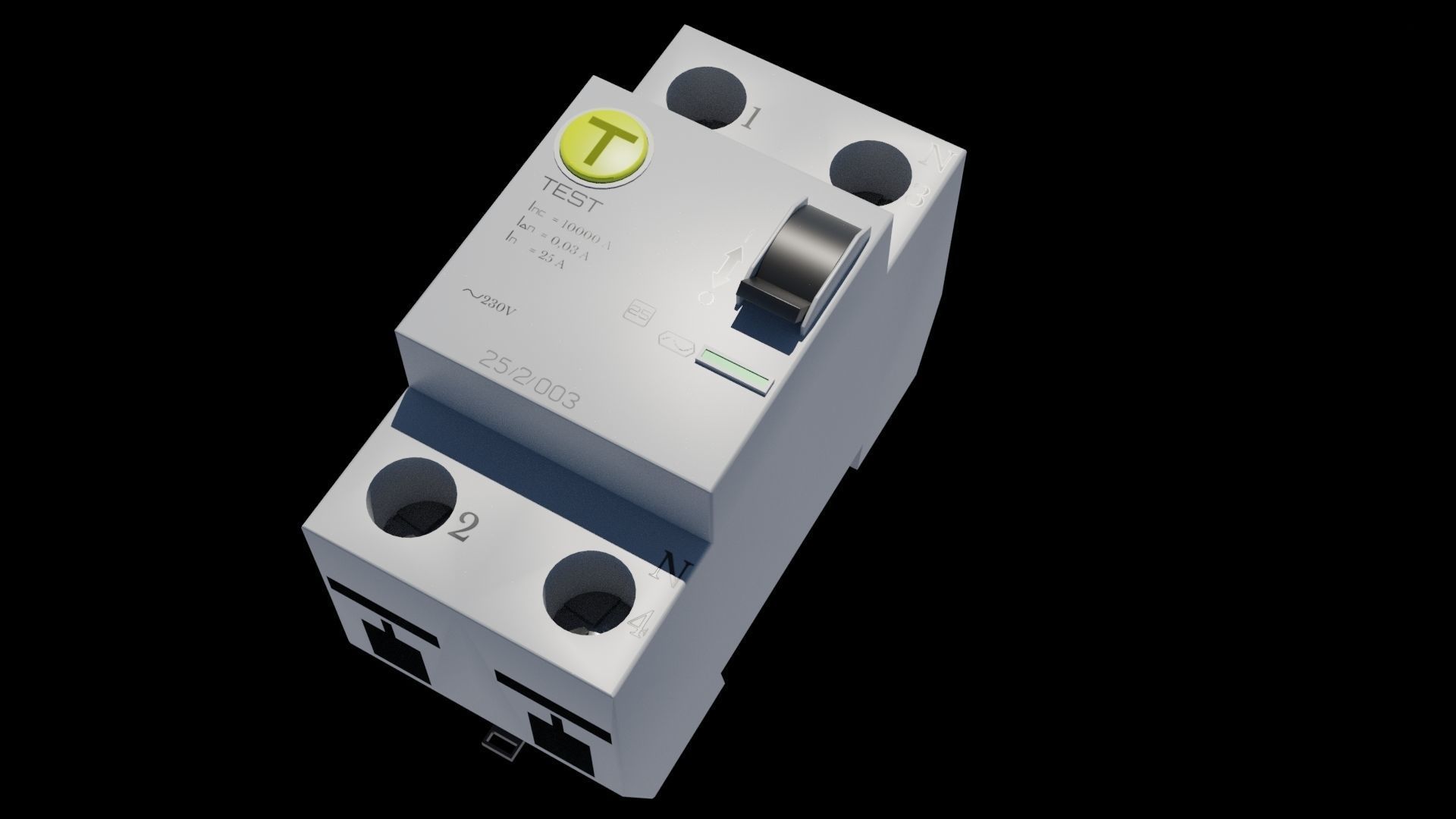 Cooling fan Differential switch Electric Wall 3D Model Collection_31