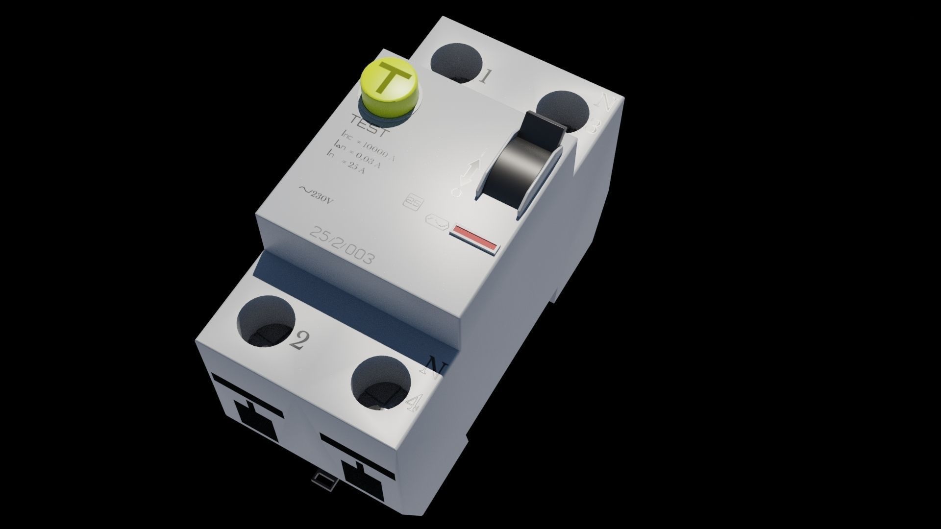 Cooling fan Differential switch Electric Wall 3D Model Collection_35