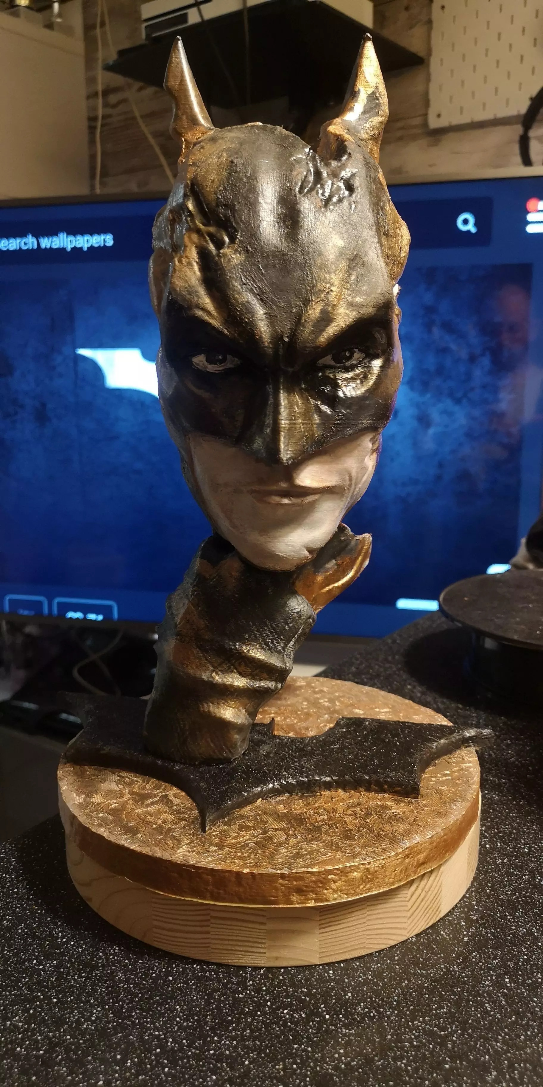 Batman Modern Art Sculpture 3D print model_0