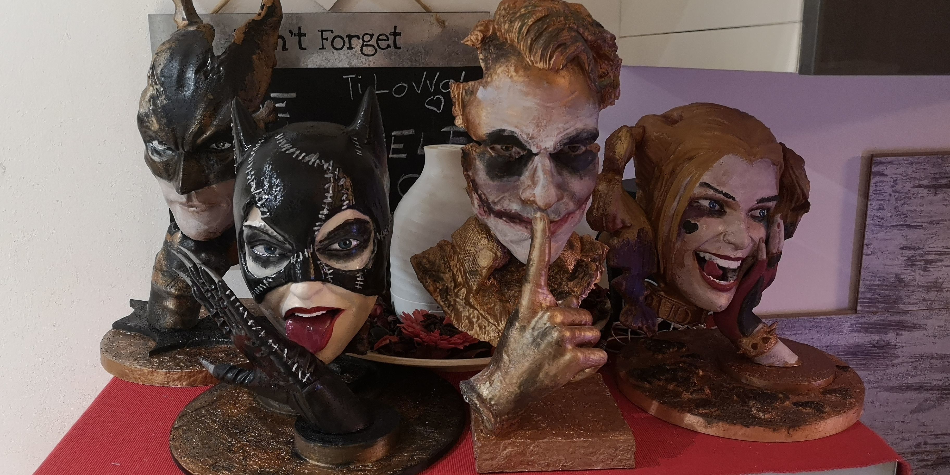 Batman Modern Art Sculpture 3D print model_4