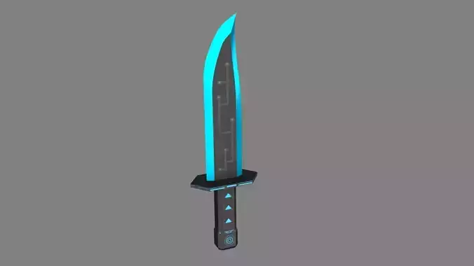 Futuristic SciFi Hunter Knife