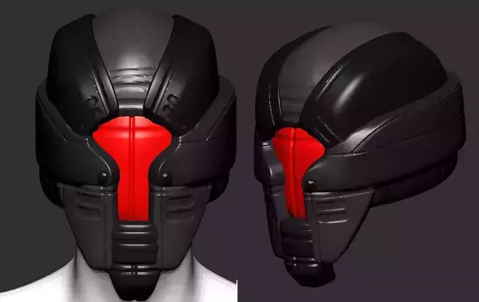 helmet high poly sculpt 3d printable 3D model