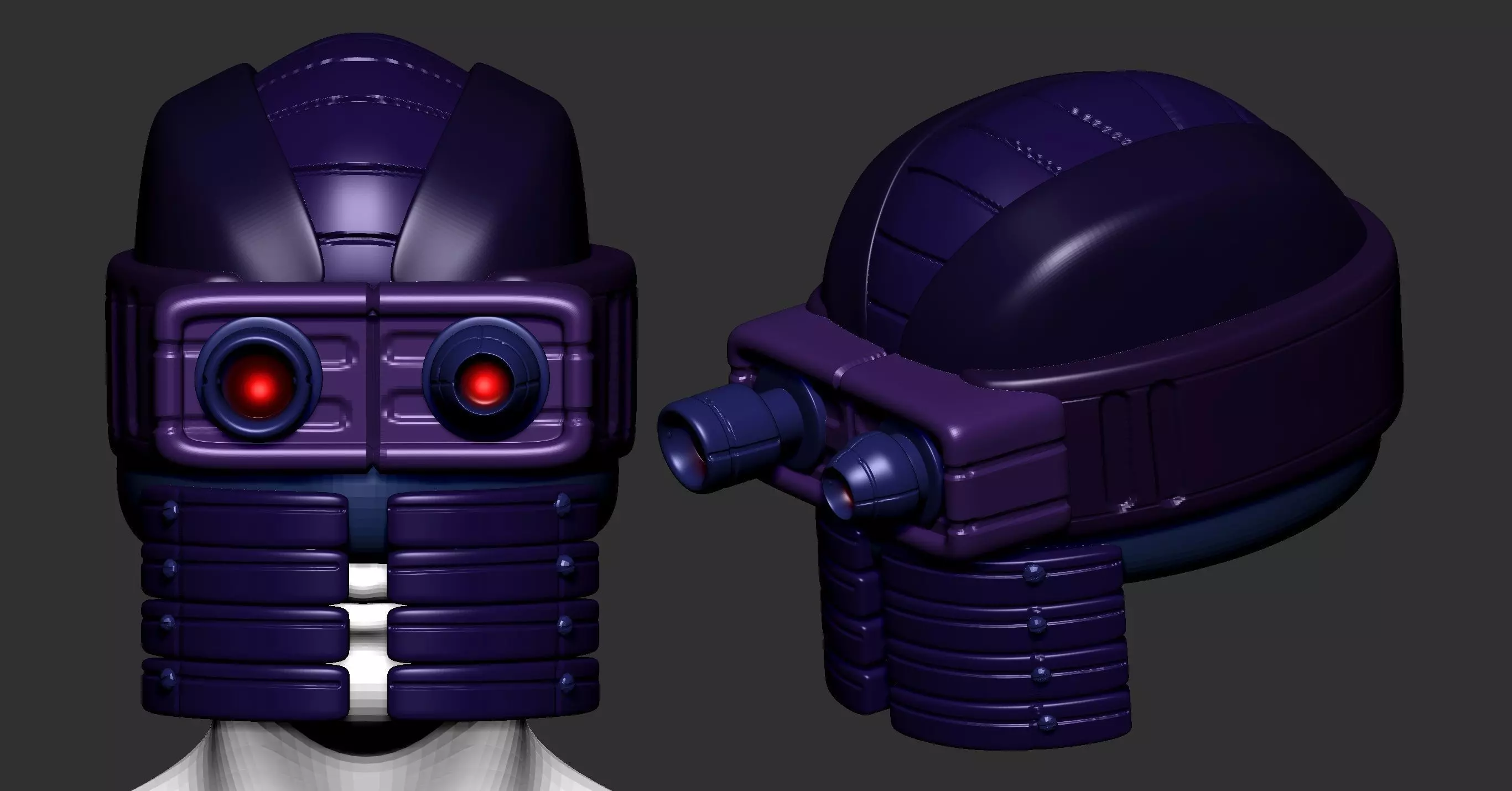 helmet high poly sculpt 3d printable 3D model 3D model