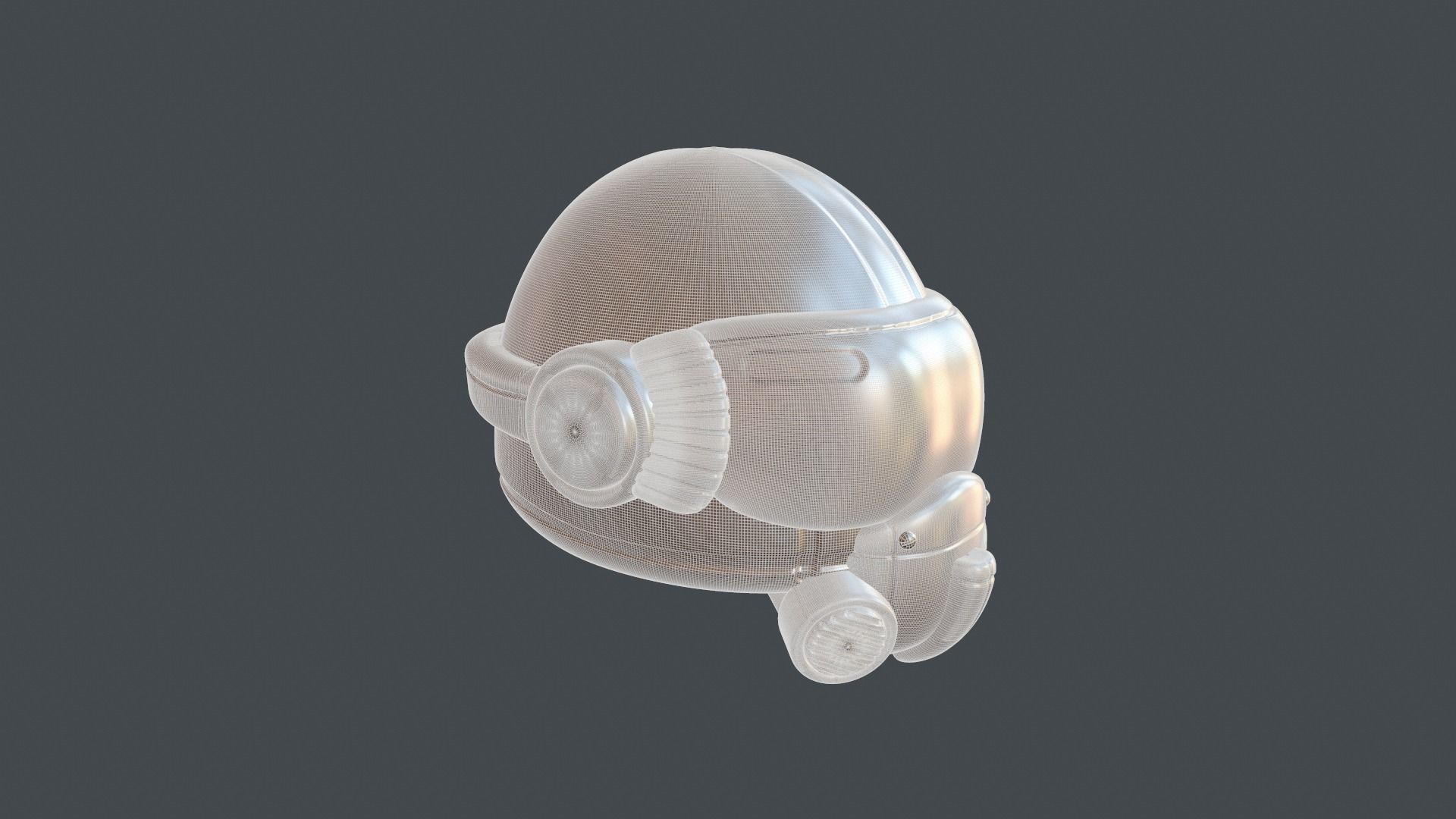 helmet high poly sculpt 3d printable 3D model 3D model_9
