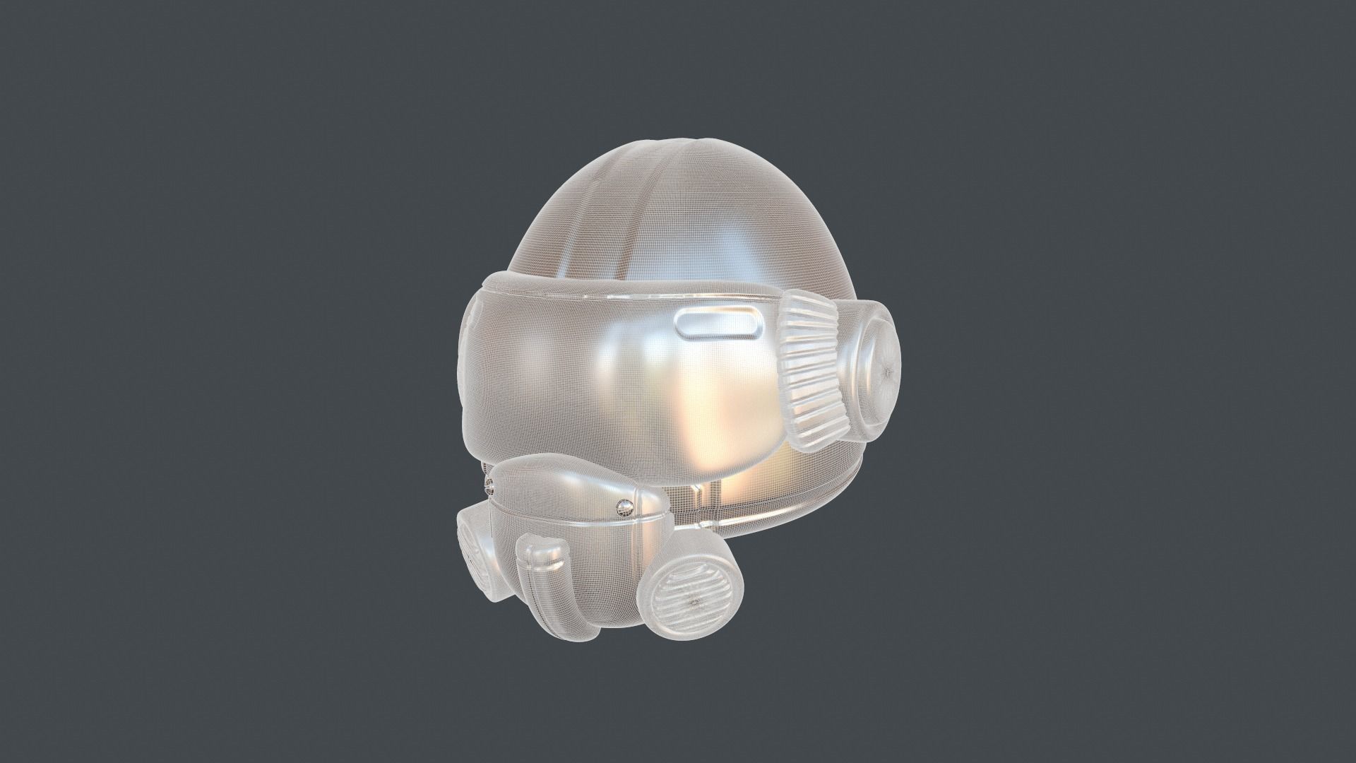 helmet high poly sculpt 3d printable 3D model 3D model_8