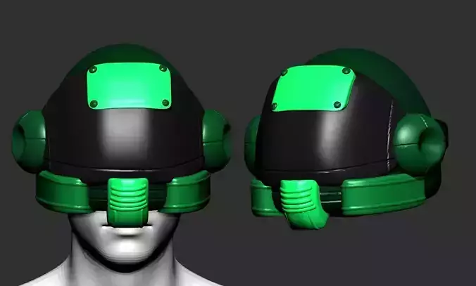 helmet high poly sculpt 3d printable ver 7 3D model