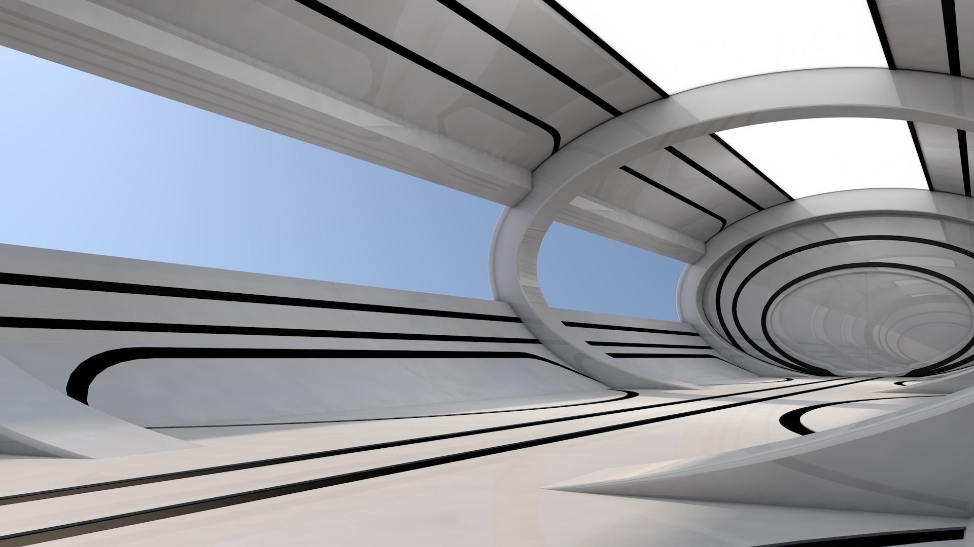 Sci Fi Interior 3D model_1