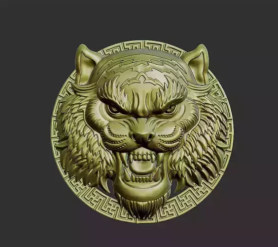 tiger head 3D print model