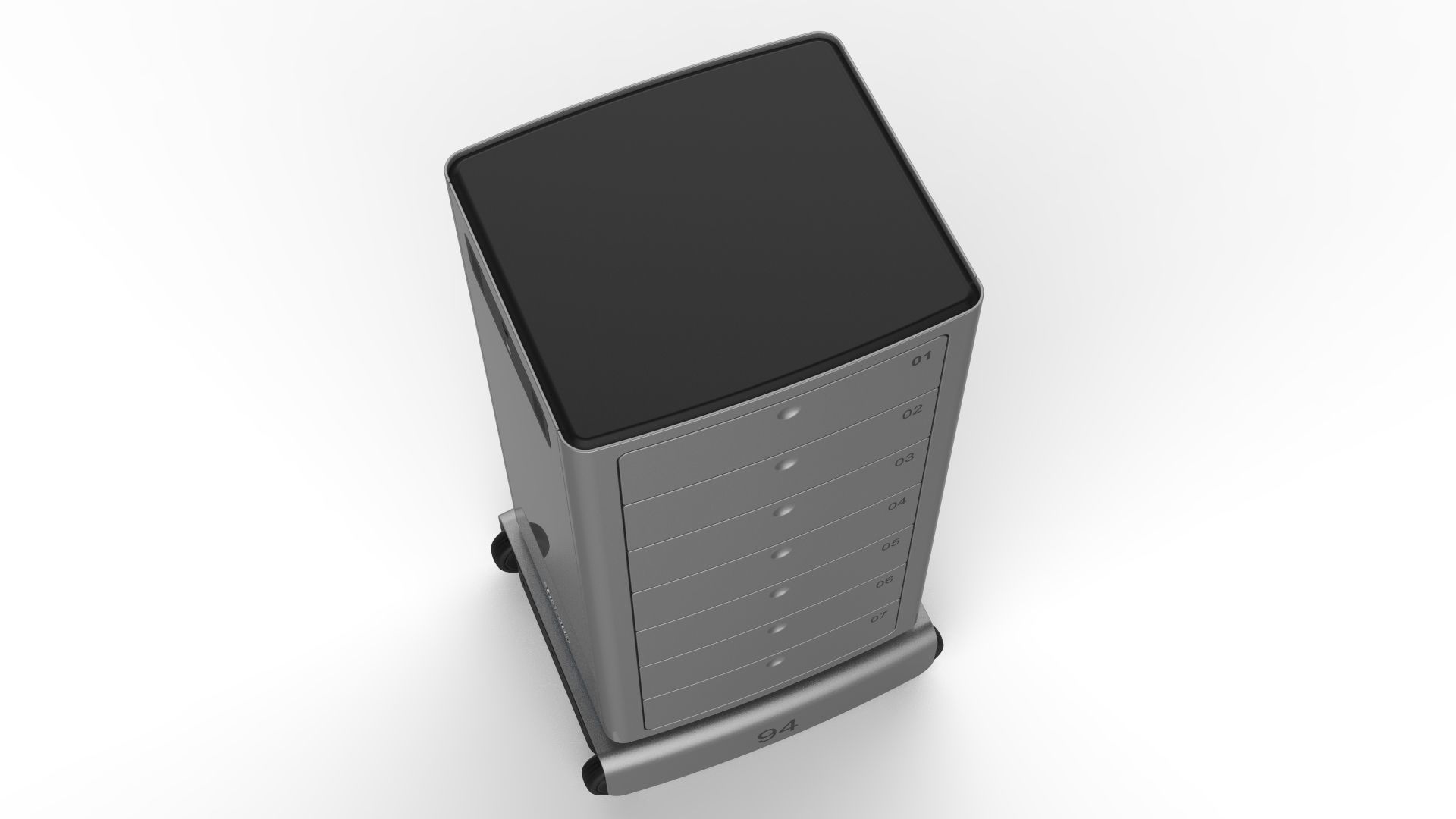 Generic Delivery Robot 01 7 Drawers 3D model_9