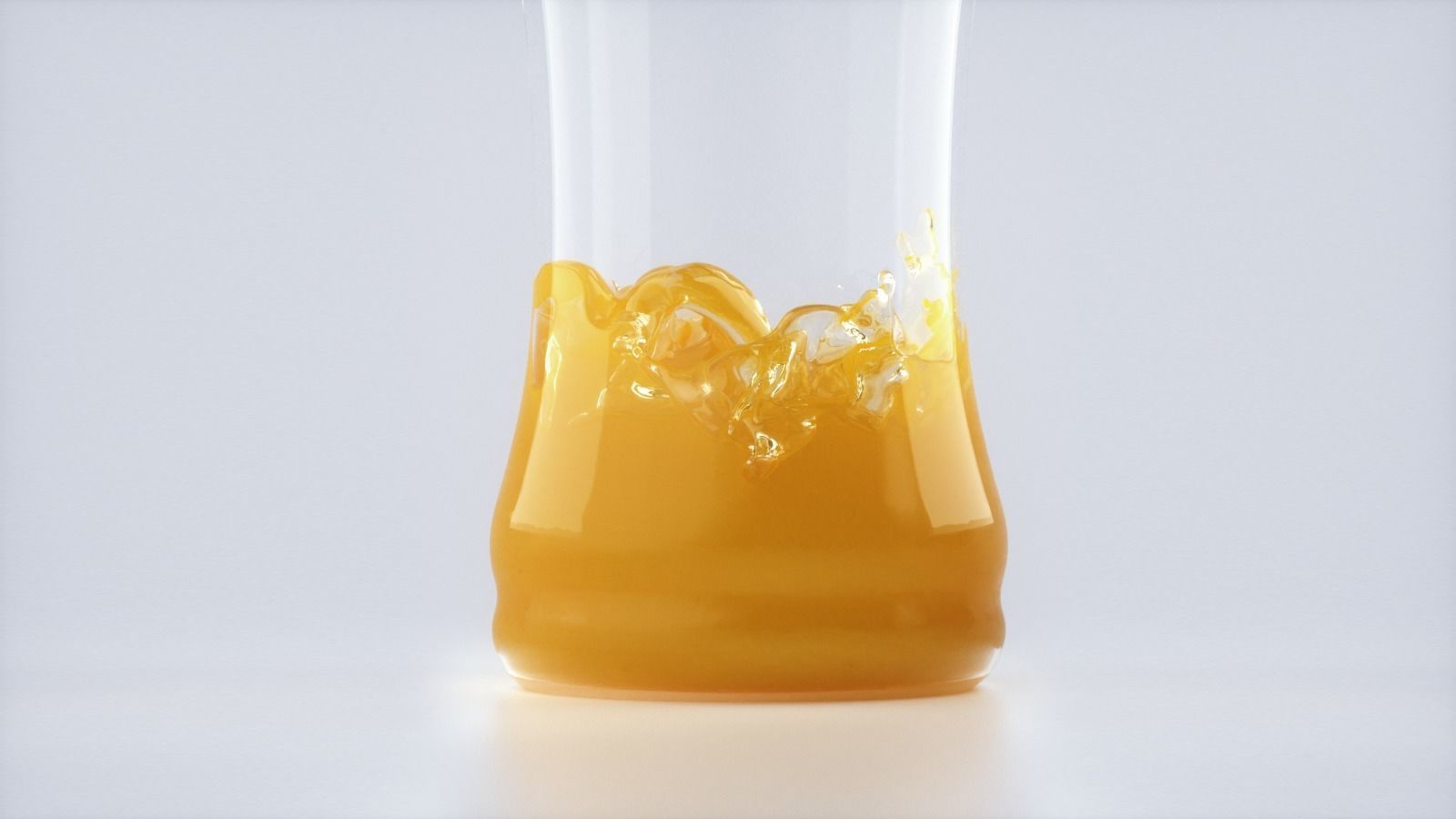 Bottle Juice Splash Animated 3D model_2