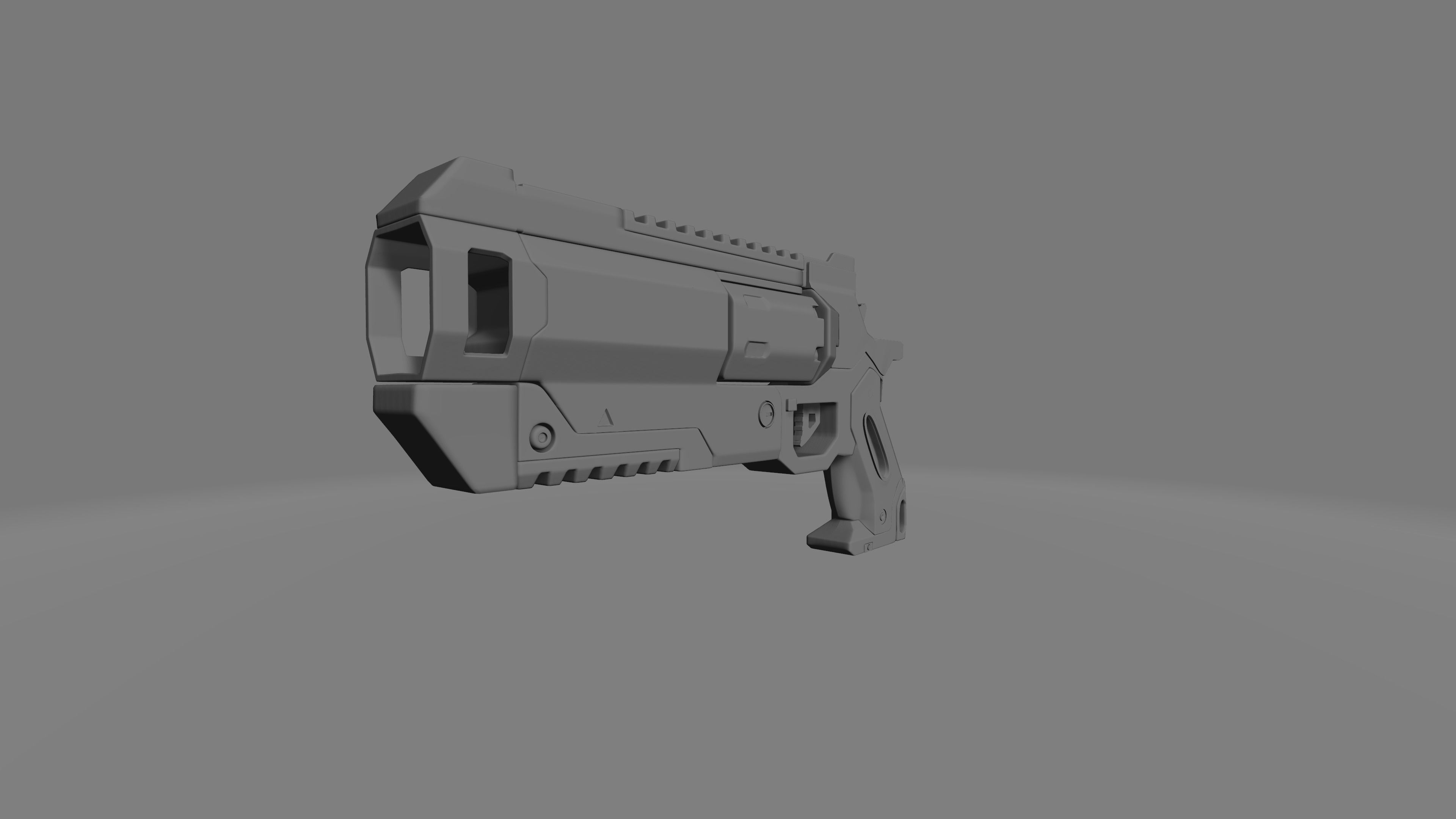 Wingman highpoly gun 3D model_3