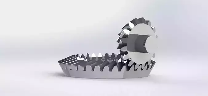 Spiral Bevel Gear - RATIO 2 TEETH 16 32 3D print model