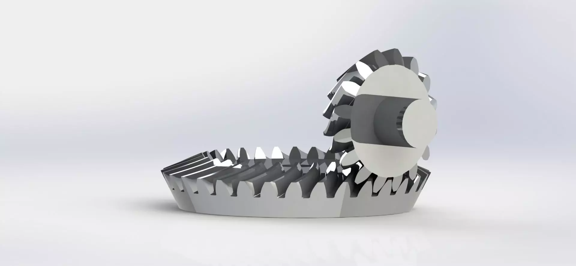 Spiral Bevel Gear - RATIO 2 TEETH 16 32 3D print model