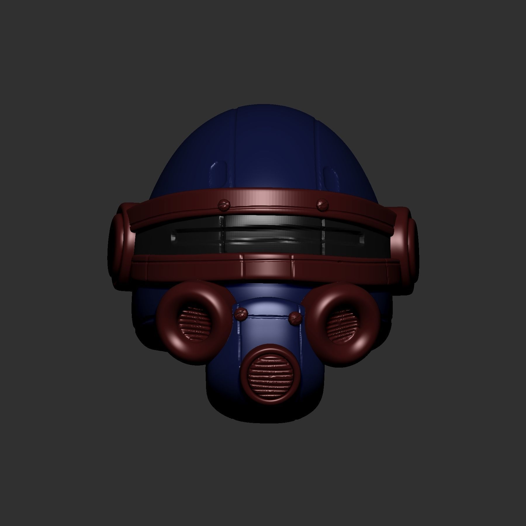 helmet high poly sculpt 3d printable ver 7 3D model 3D model_6