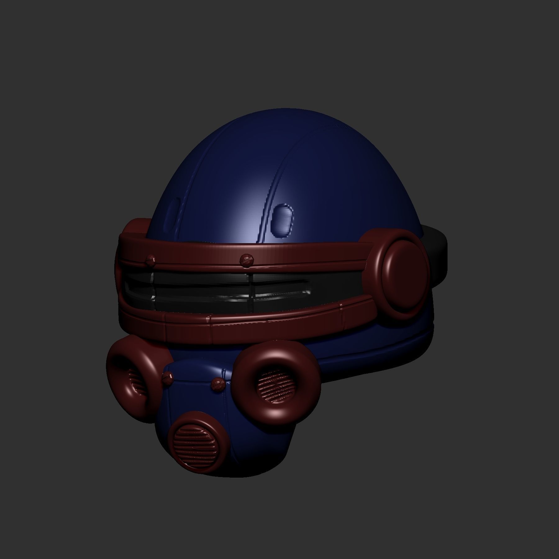 helmet high poly sculpt 3d printable ver 7 3D model 3D model_2