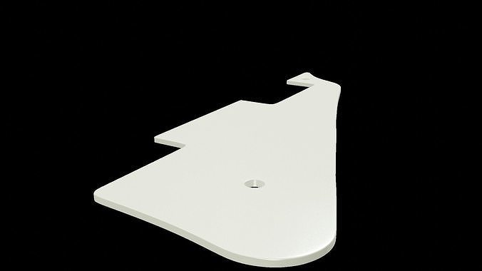 Les Paul standard pickguard for 3d printing 3D print model