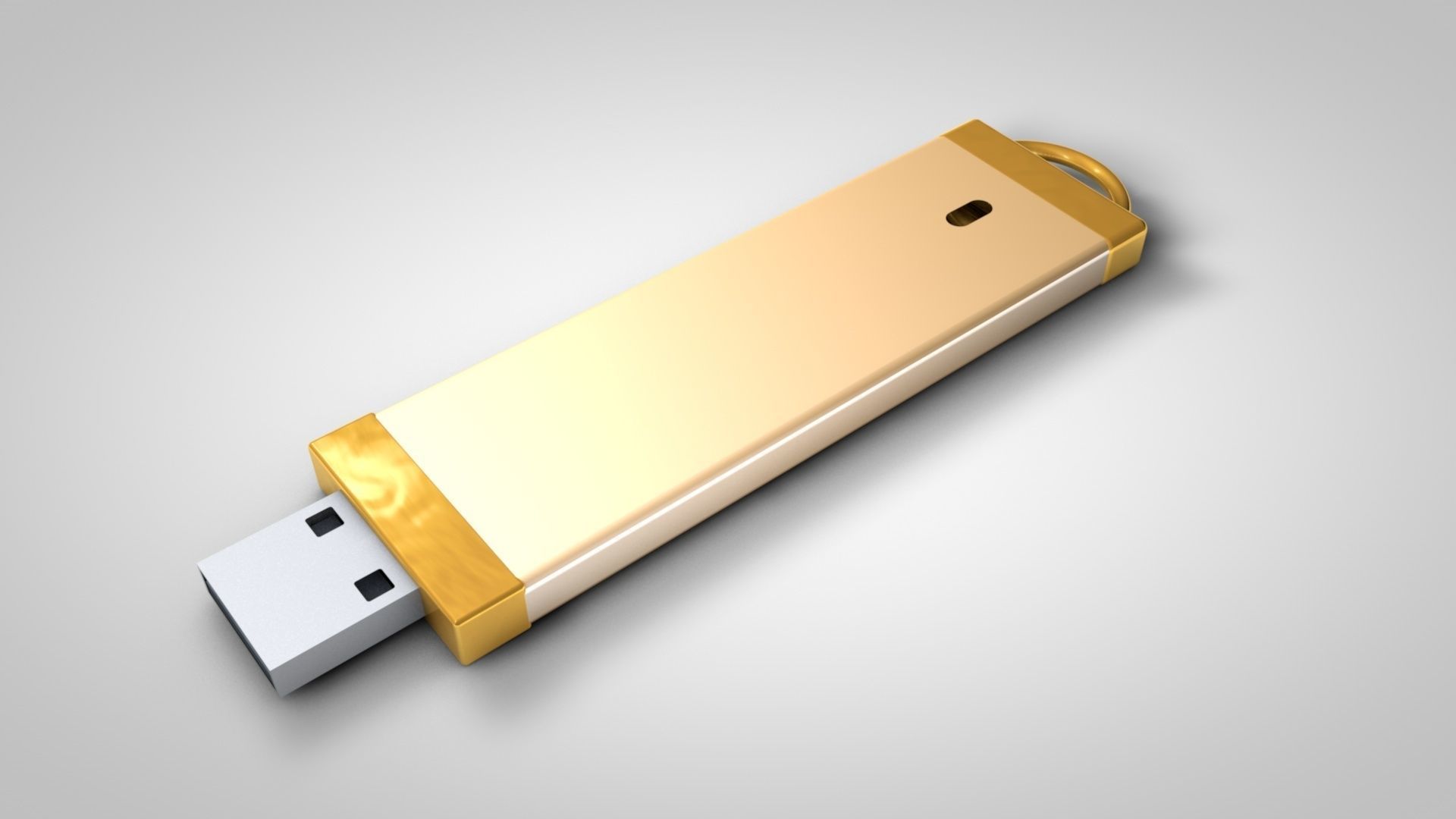 USB Pendrive 3D model_2