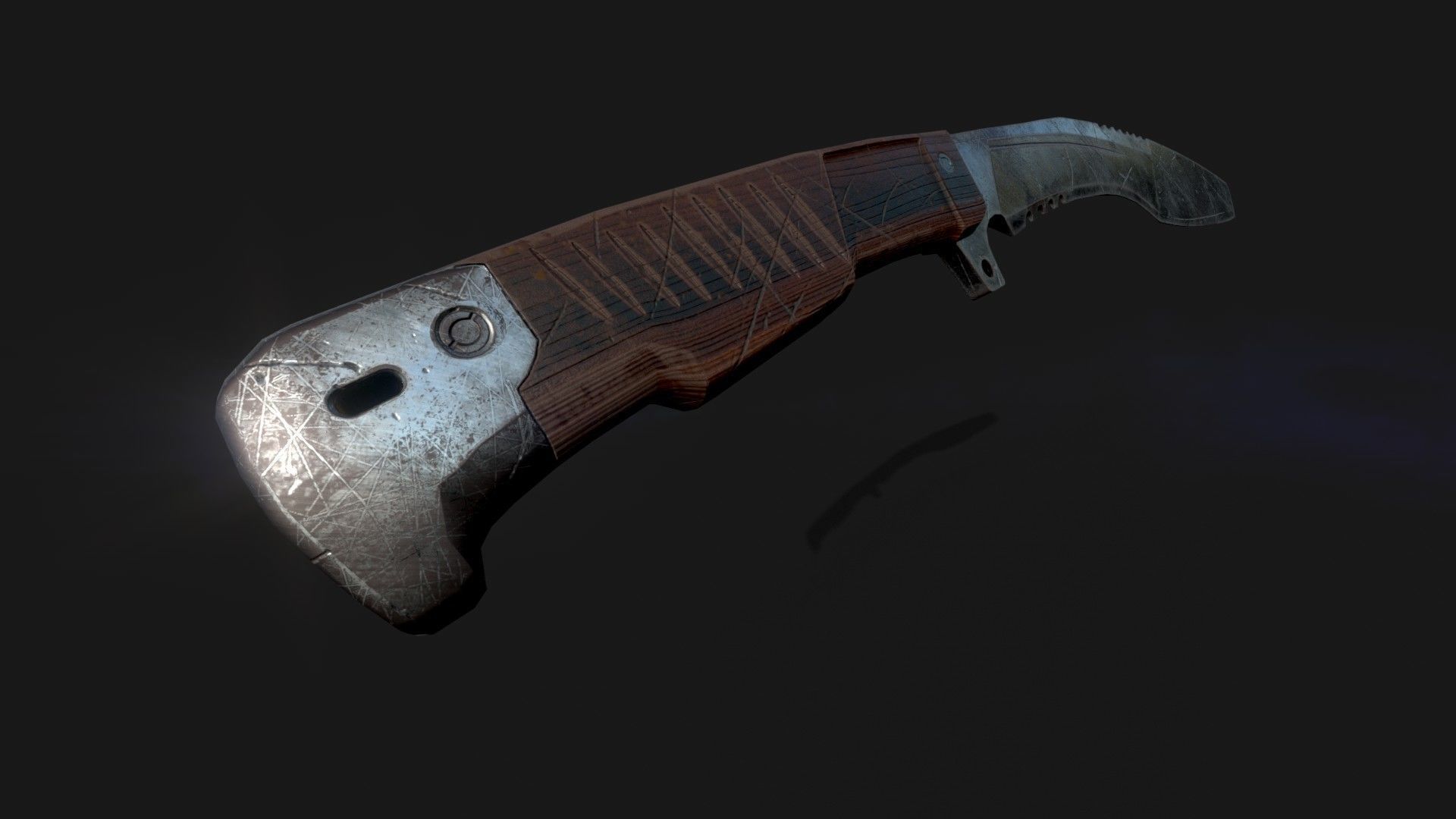  KNIFE MELEE WEAPON Low-poly 3D model_4