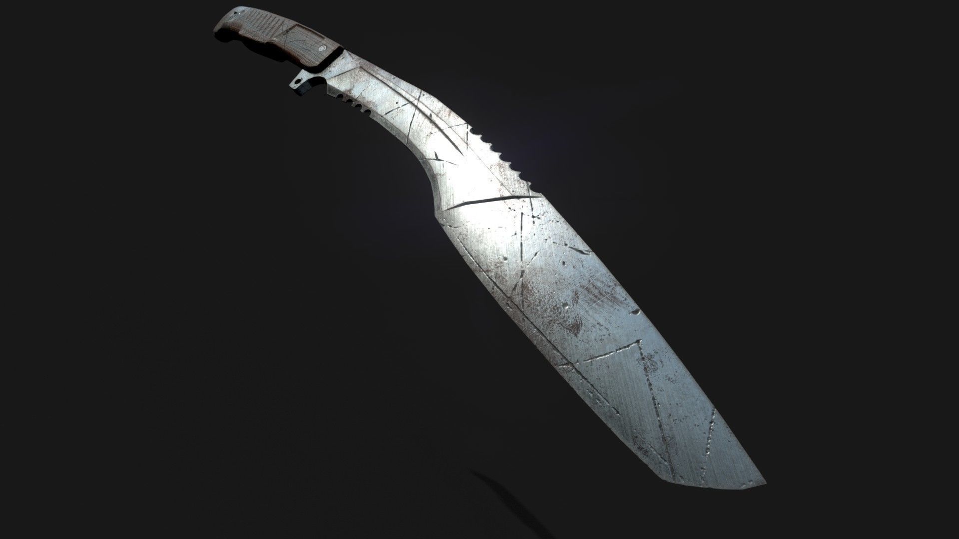  KNIFE MELEE WEAPON Low-poly 3D model_5