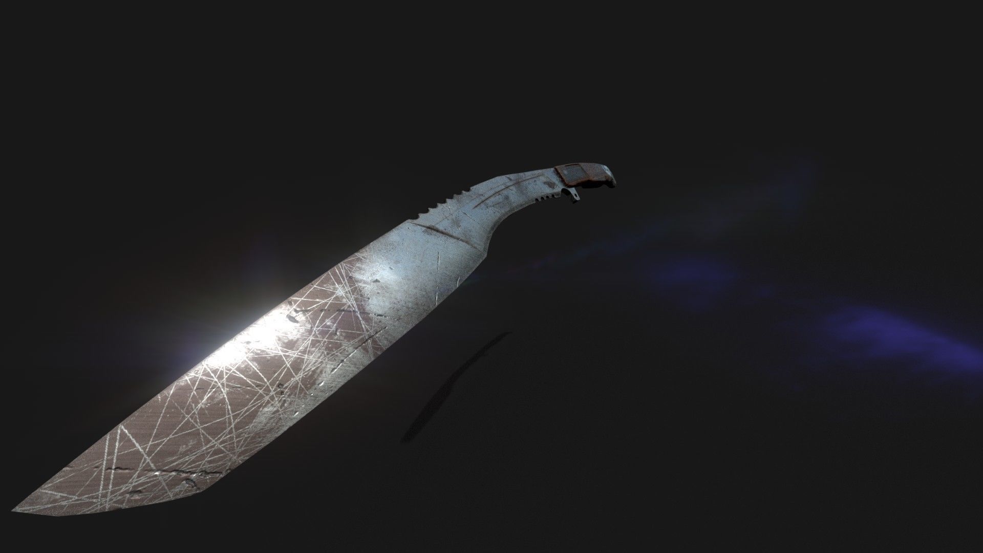  KNIFE MELEE WEAPON Low-poly 3D model_2