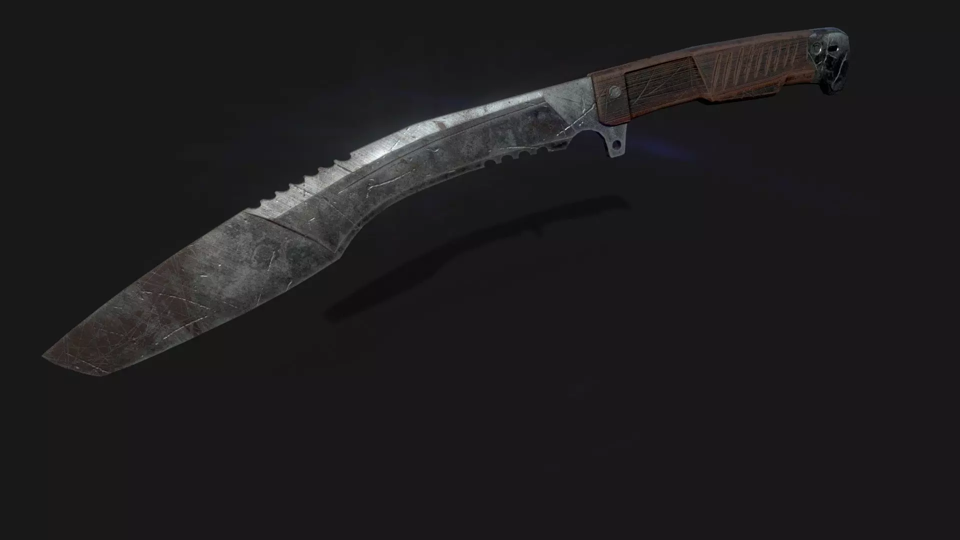  KNIFE MELEE WEAPON Low-poly 3D model_0