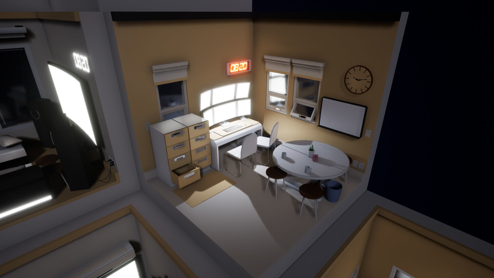 Isometric interior Room v01 Low-poly 3D model_15