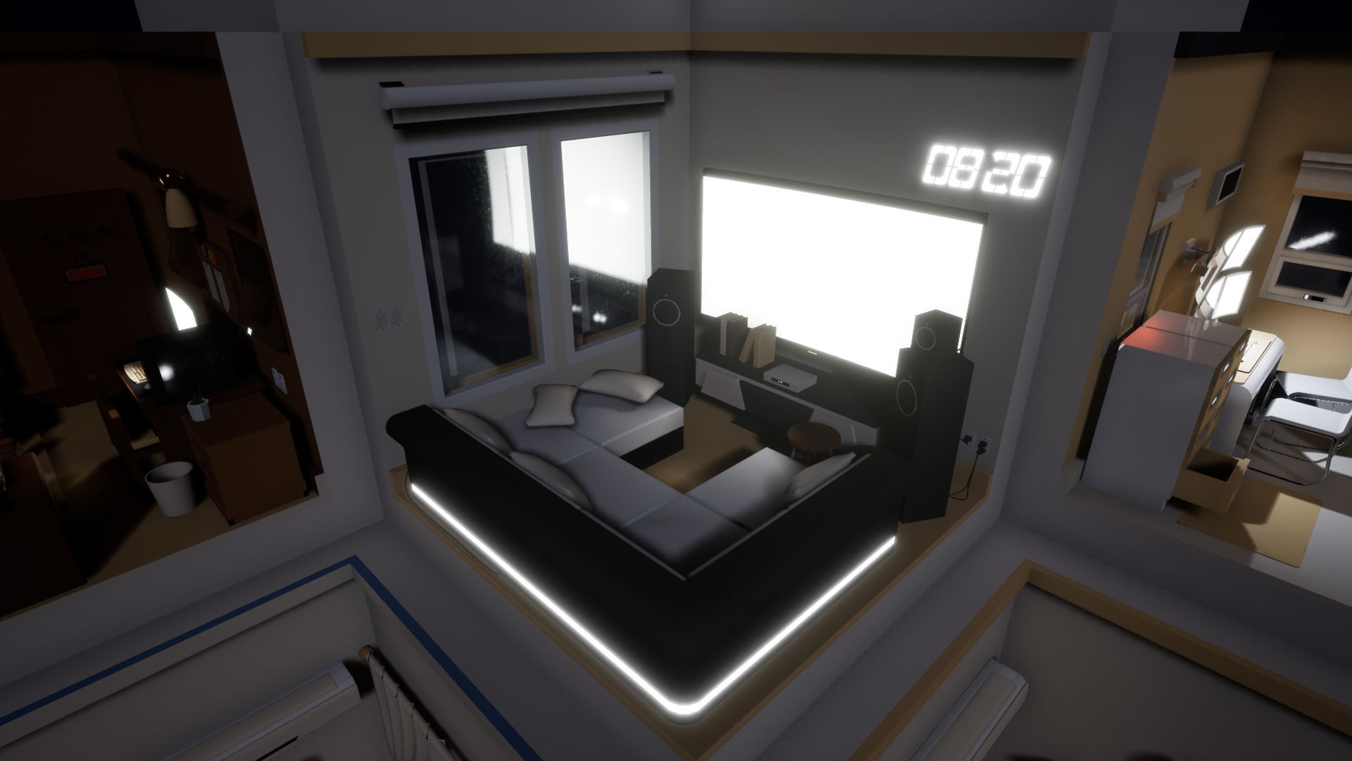 Isometric interior Room v01 Low-poly 3D model_14
