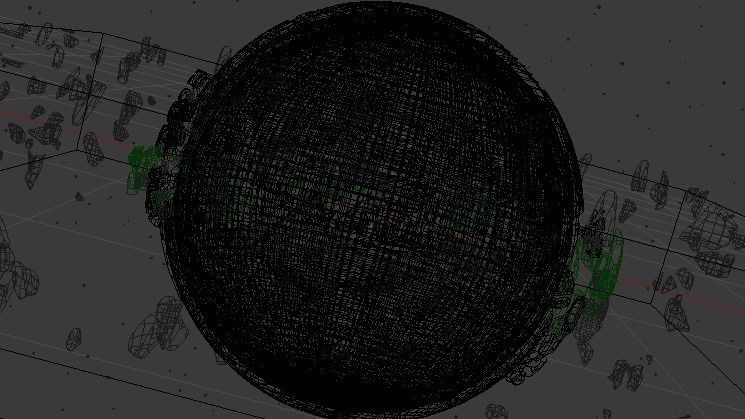 Planet bursting Low-poly 3D model_35