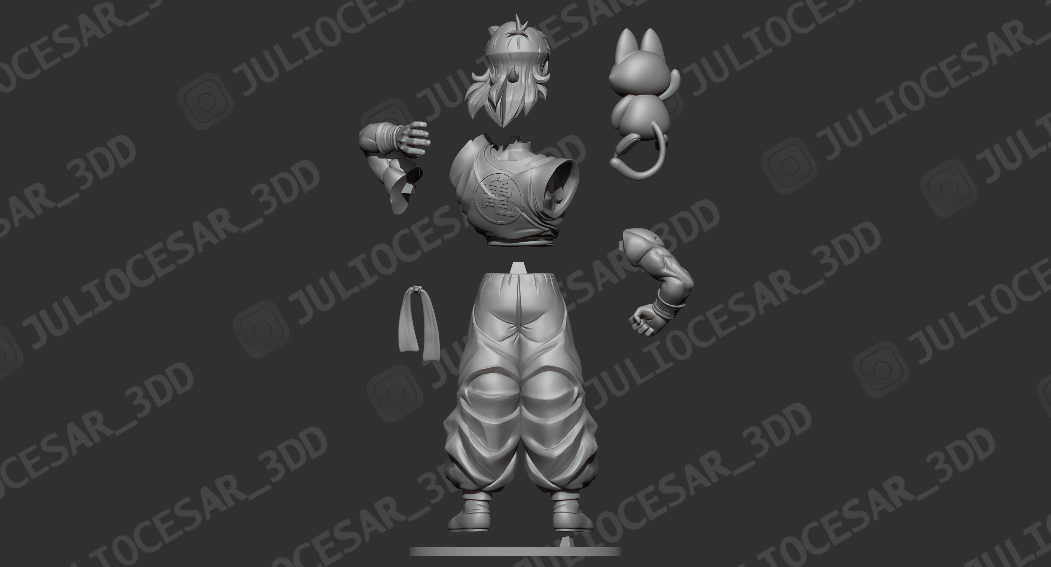 Dragon ball - Yamcha and Puar Free 3D print model_5