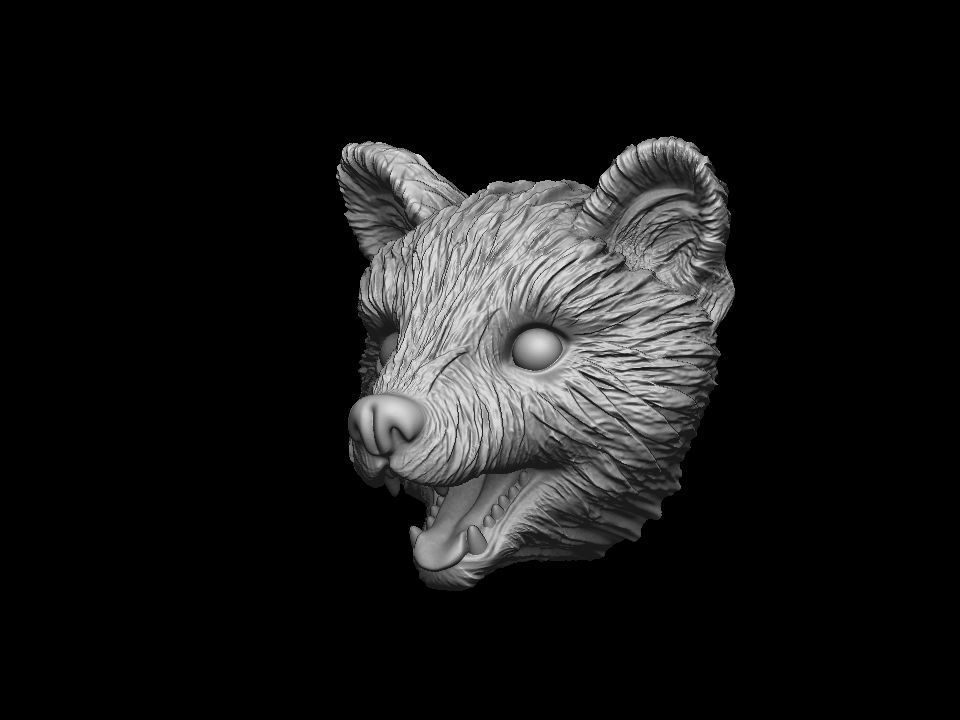 Marten head 3D print model 3D print model_16
