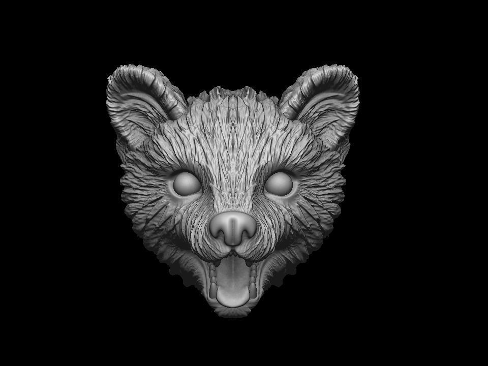 Marten head 3D print model 3D print model_13