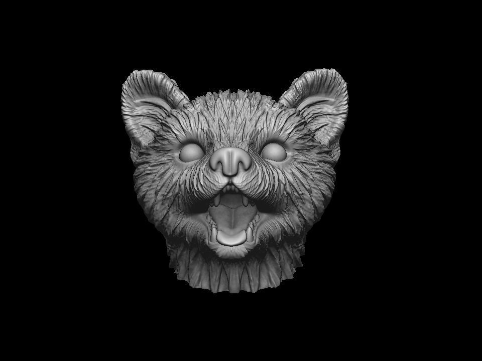 Marten head 3D print model 3D print model_19