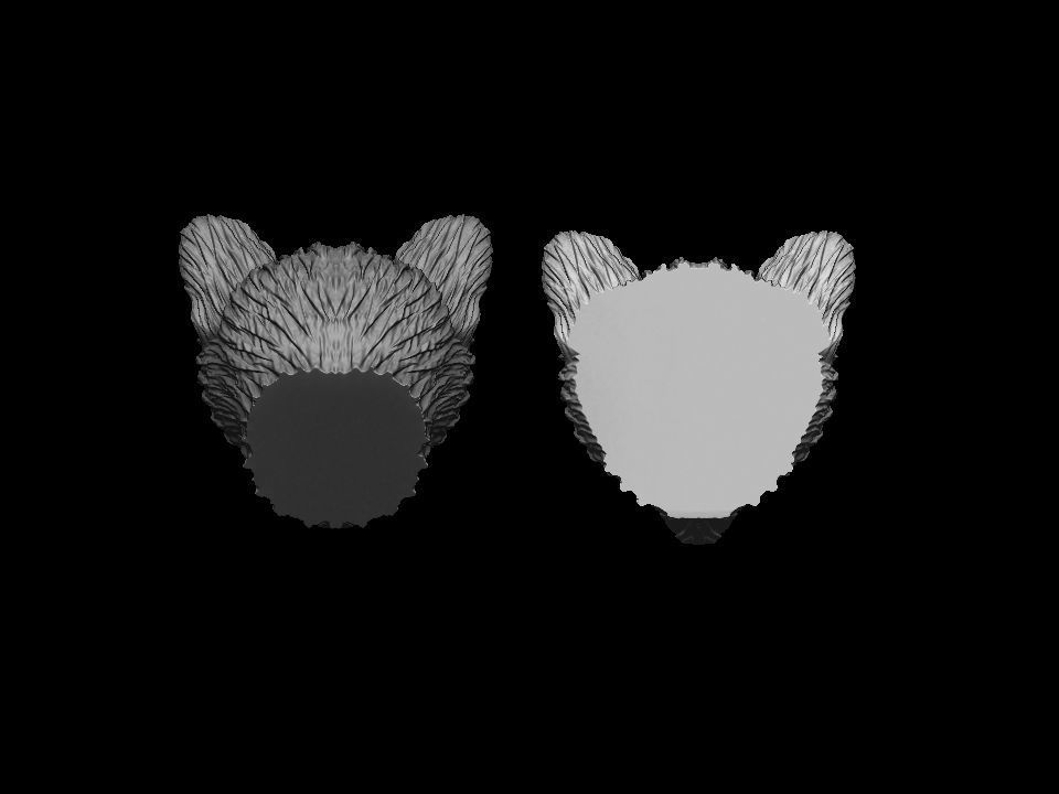 Marten head 3D print model 3D print model_14