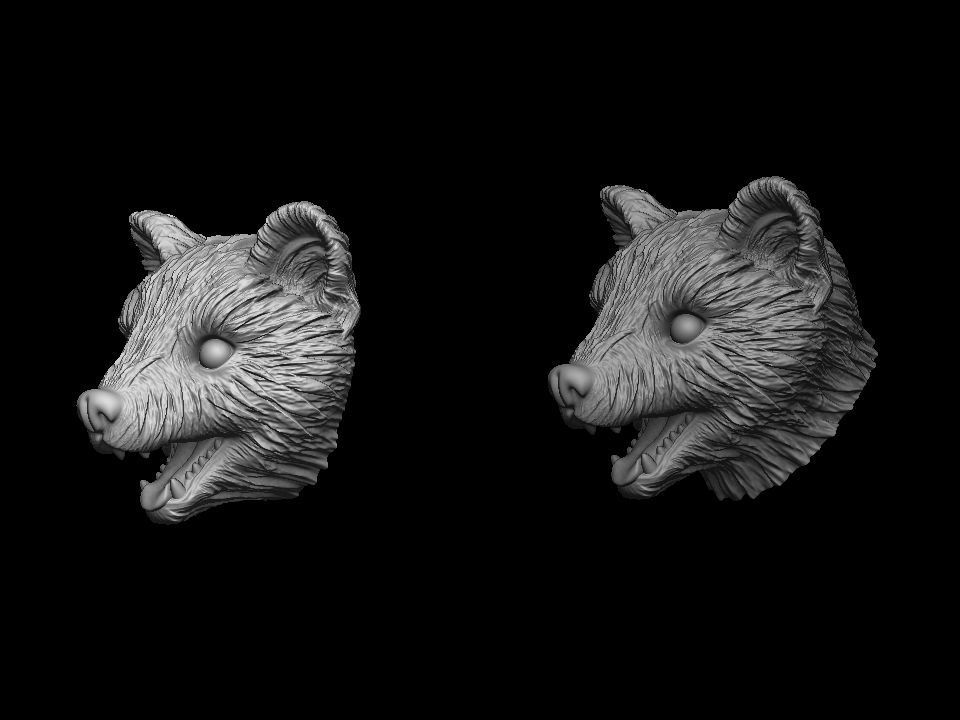Marten head 3D print model 3D print model_18