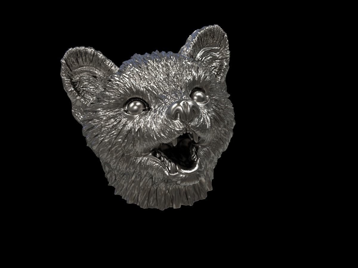 Marten head 3D print model 3D print model_29