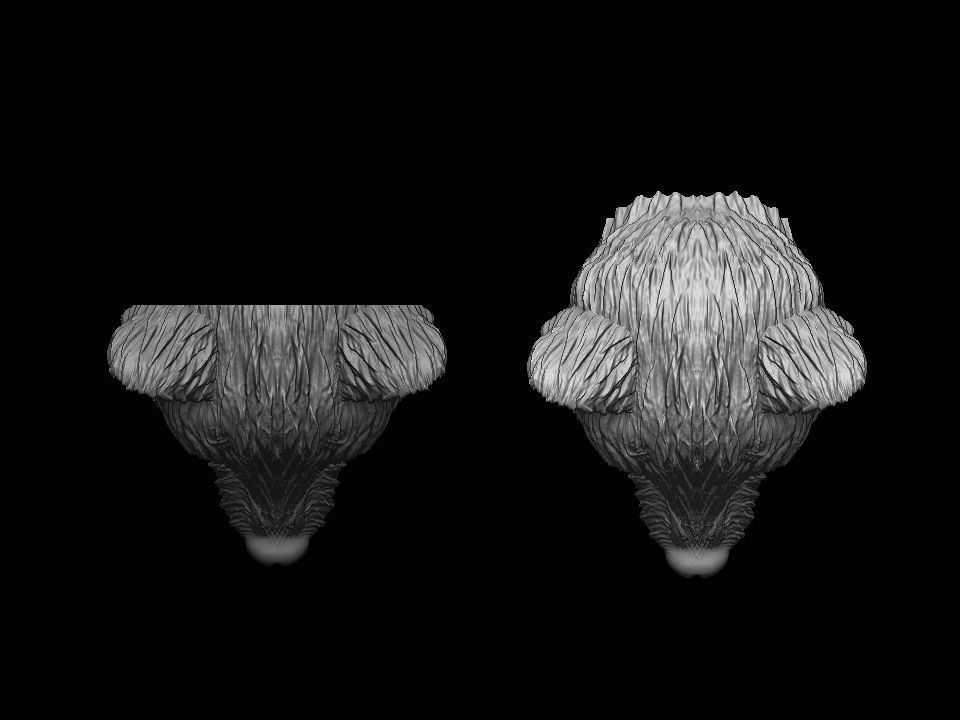 Marten head 3D print model 3D print model_5