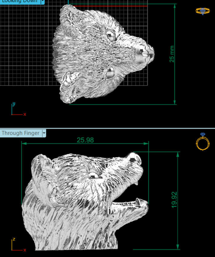 Marten head 3D print model 3D print model_9