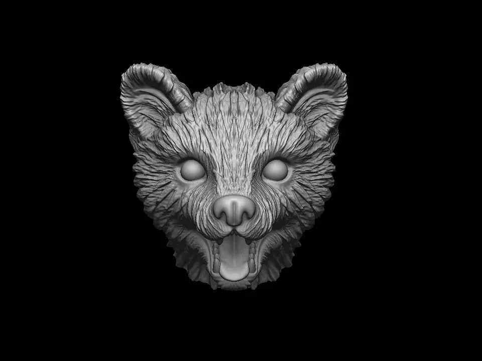 Marten head 3D print model 3D print model_0