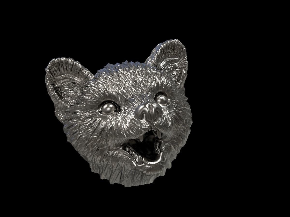 Marten head 3D print model 3D print model_6