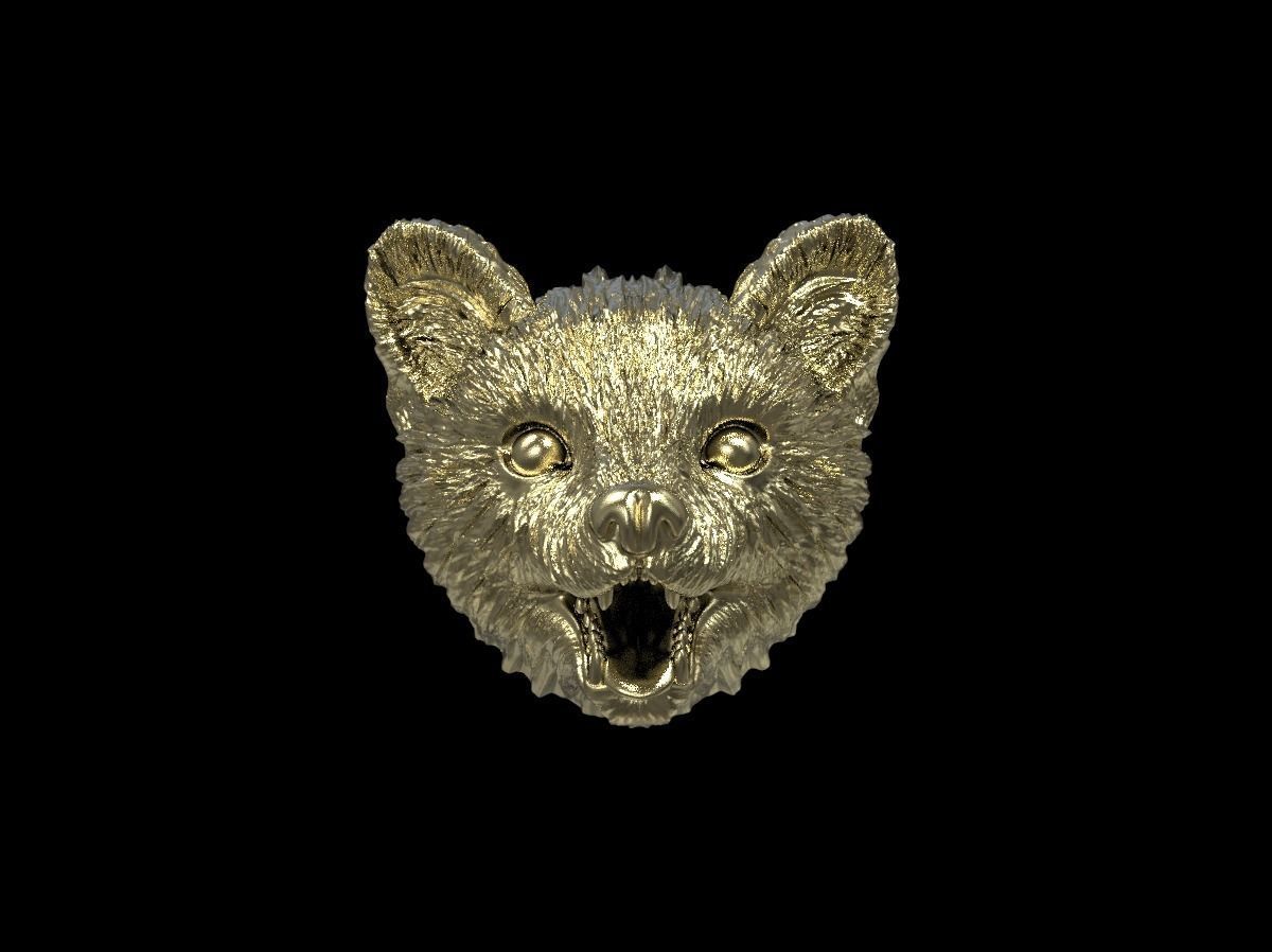 Marten head 3D print model 3D print model_33