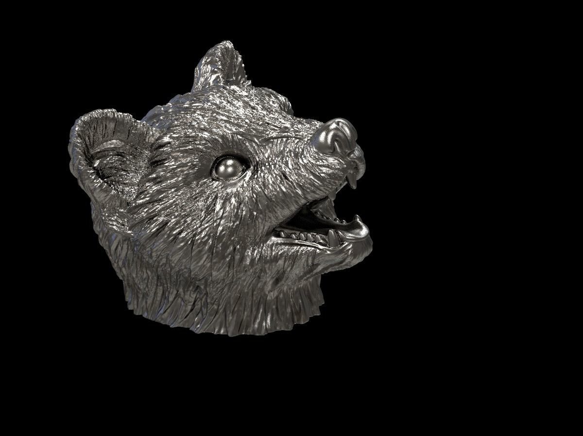 Marten head 3D print model 3D print model_27