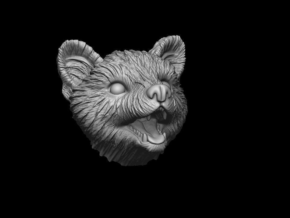 Marten head 3D print model 3D print model_17