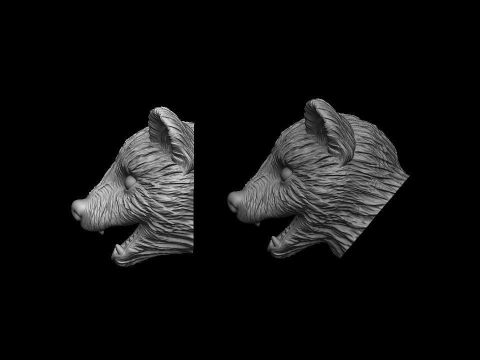 Marten head 3D print model 3D print model_22