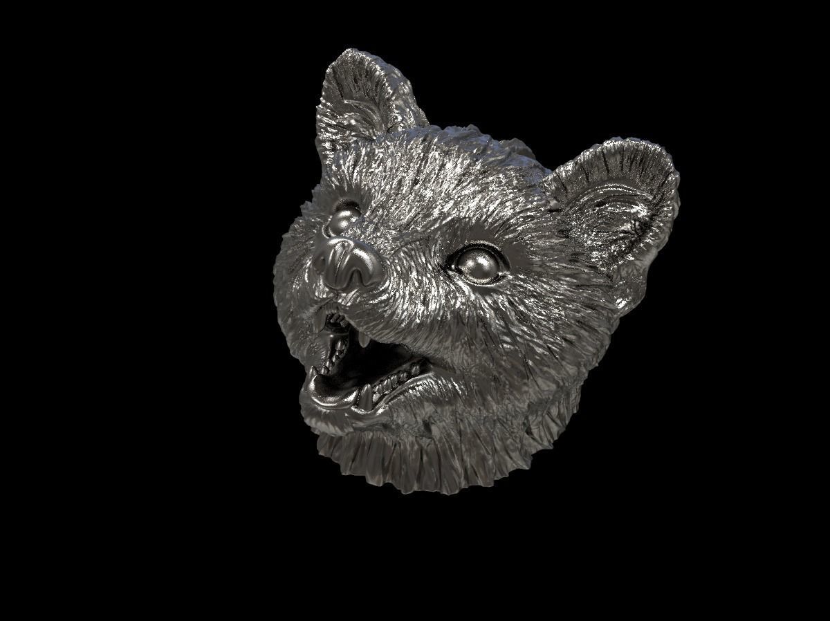 Marten head 3D print model 3D print model_3